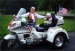 Jane with her 1998 Honda Gold Wing Motor Trike